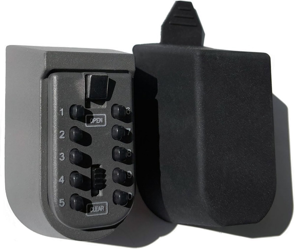 Secure Wall Mount Key Keeper - Waterproof, Adjustable Code Lock Box for Homes