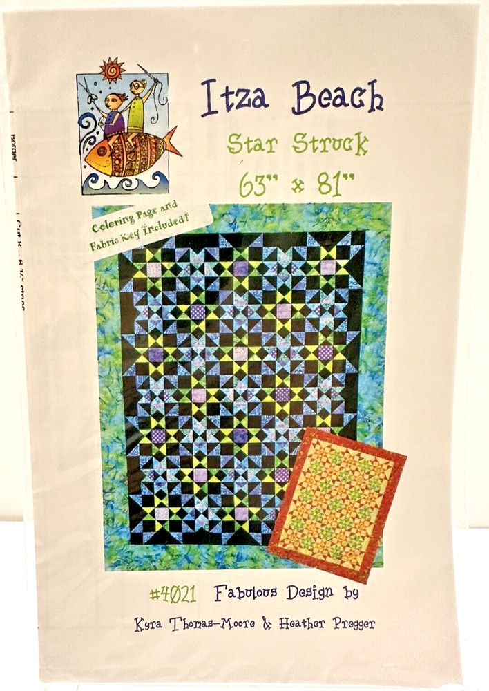 Itza Beach Star Struck Quilt Pattern by Heather Pregger & Kyra Thomas-Moore
