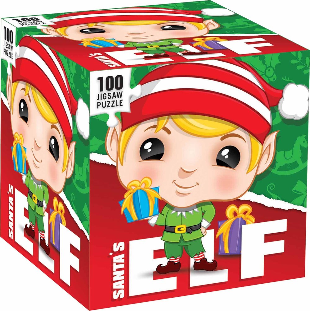 Elf 100-Piece 10" Square Christmas Puzzle