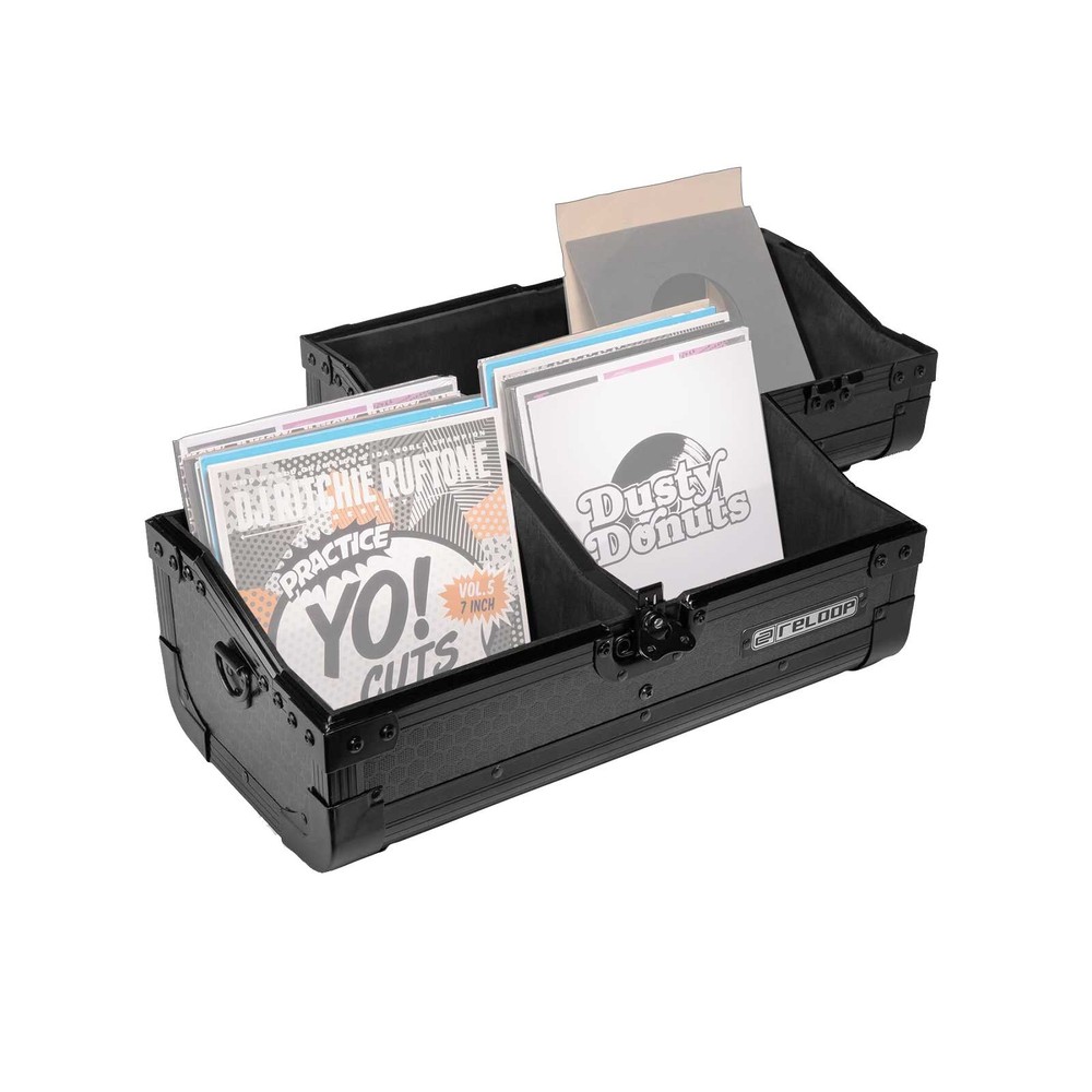 Reloop REC-CASE-7-150-BLK Holds Approximately 150 - 7" Records