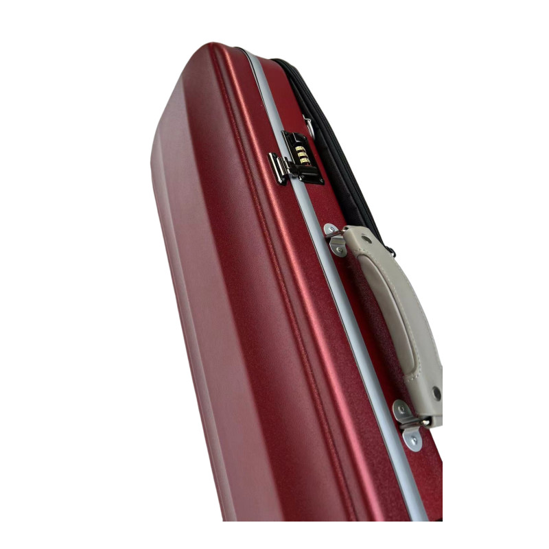 High-grade 4/4 Violin Case Abrazine dark red Compound material, with coded lock
