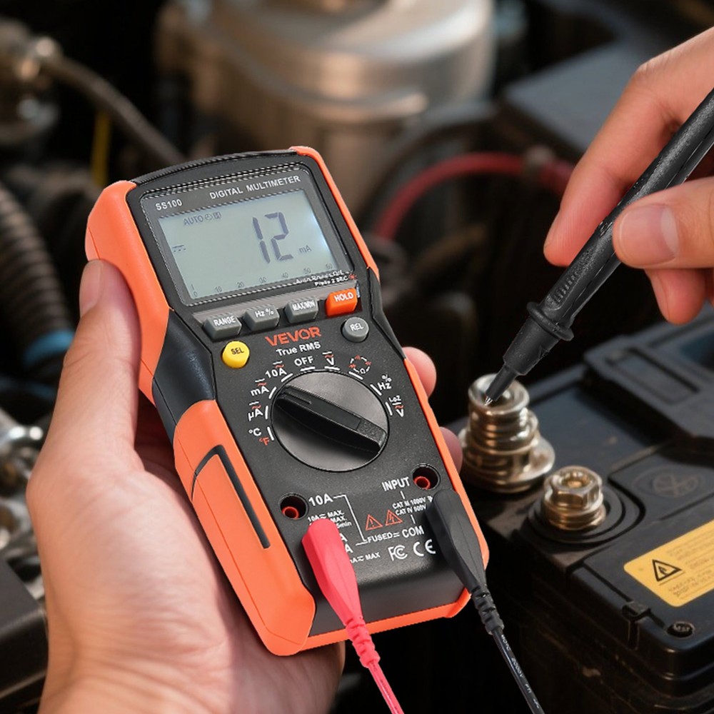 VEVOR Digital Multimeter 6000-Count TRMS Voltmeter Current Tester Auto-Ranging