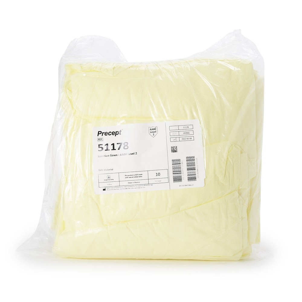 Precept Full Coverage Isolation Gown, Extra Large (BG/10)