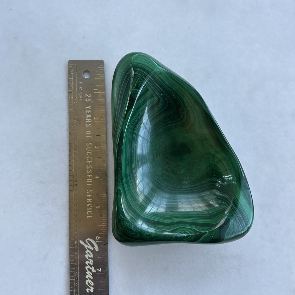 Natural Malachite Polished Bowl
