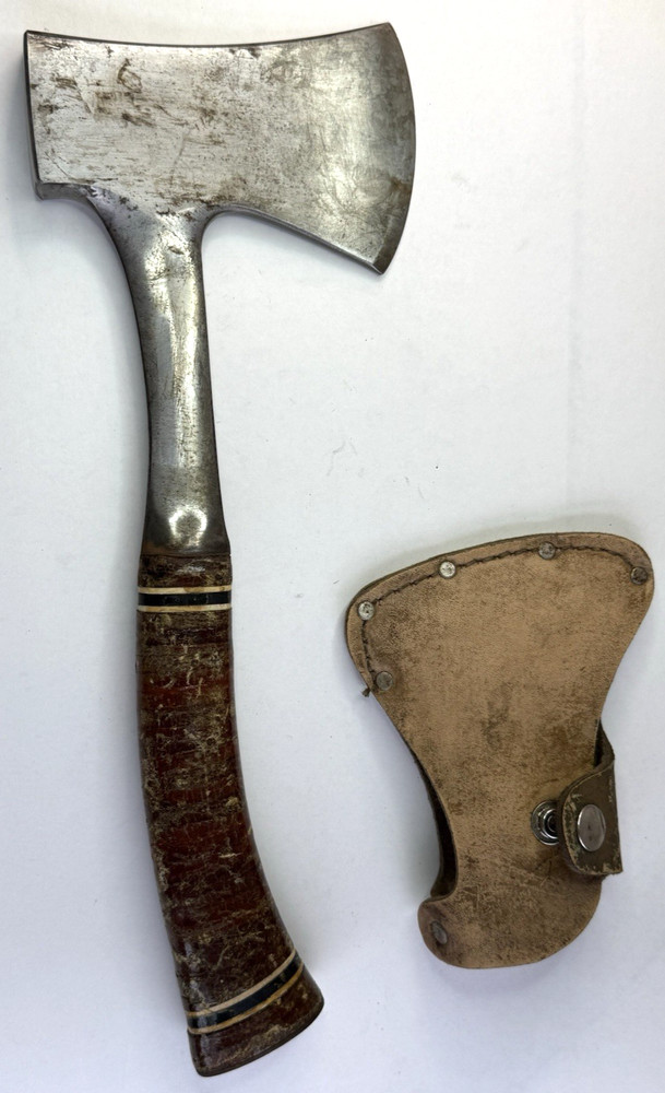 Estwing 24A Camp Axe Hatchet Leather Stacked Handle