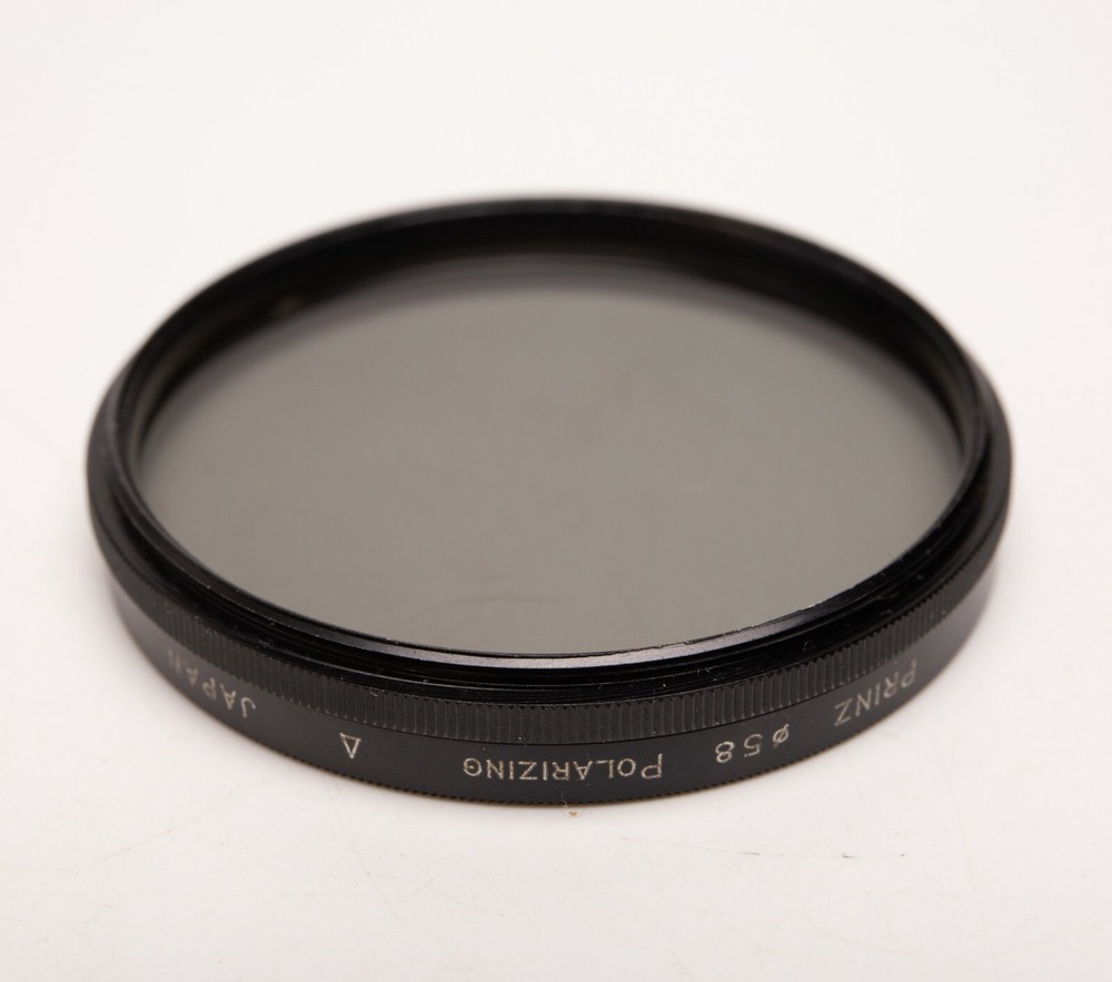 58mm Prinz Linear Polarizing Polarizer Filter w/Case PL