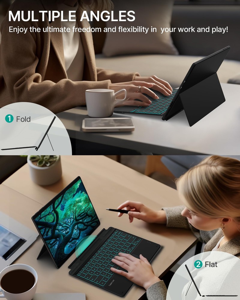 typecase Surface Pro 9 Keyboard, for 11/10/9/8/X, Matte Black