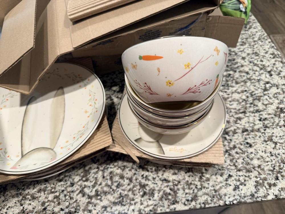 Corona Blossom Bunny 12 Pc Dinnerware Set