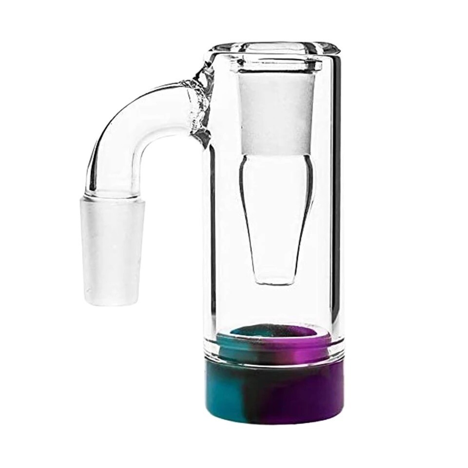 Ash Catcher  Glass 14mm, Removable Base Easy To Clean Short