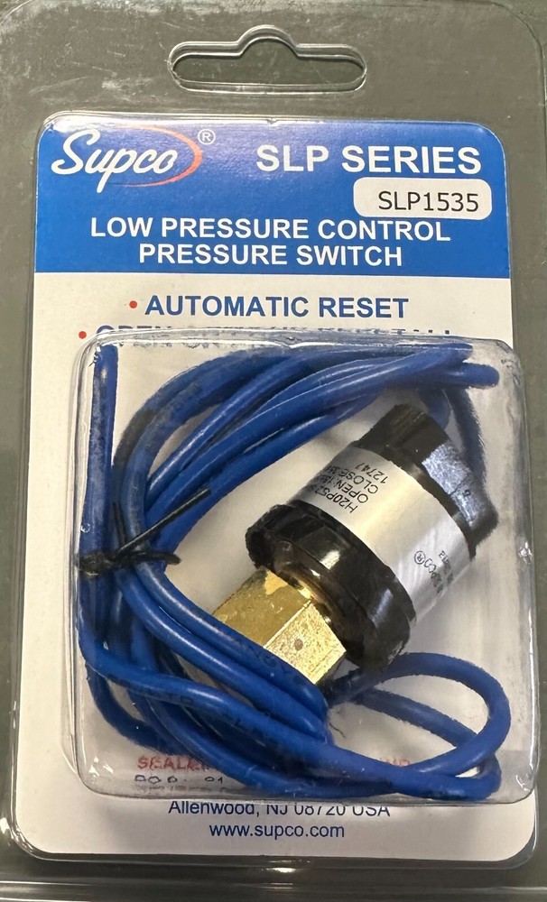 PRESSURE SWITCH Low Auto Rest open: 15 close: 35, SLP1535