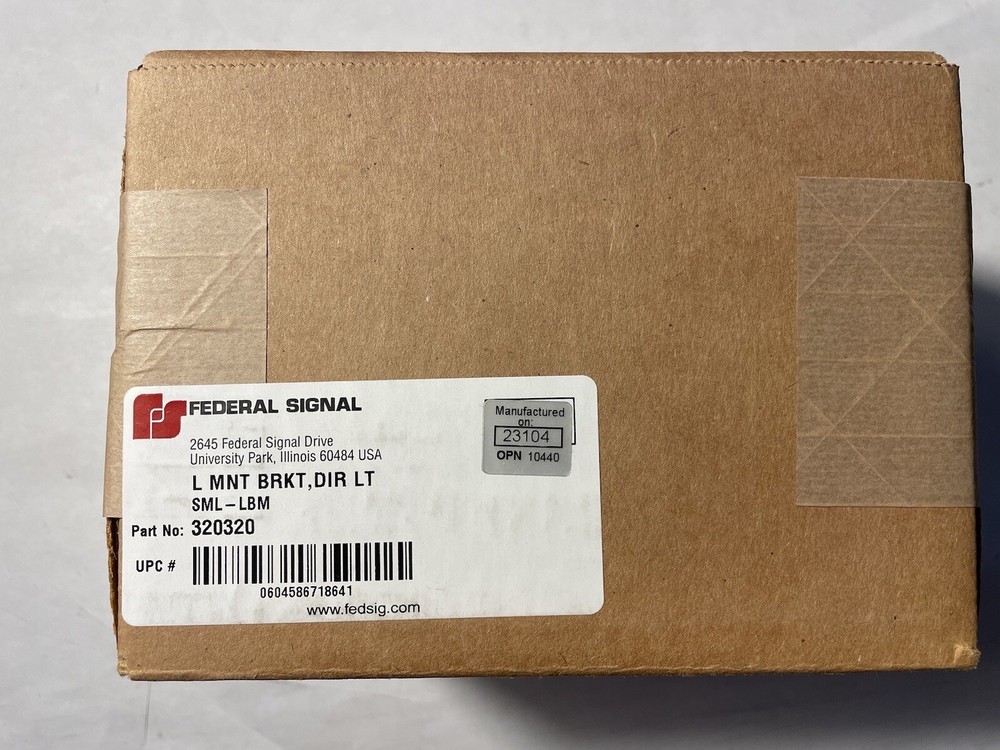 Federal Signal Lightbar Deck Roof Mount Kit 320320 L Mount Bracket