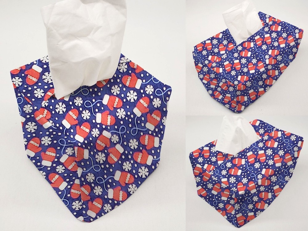 Christmas Mittens Tissue Box Cover