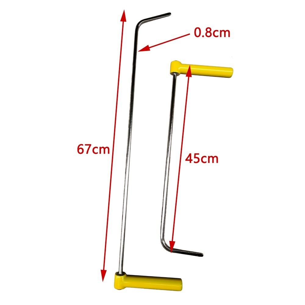 Paintless Dent Repair Rods Puller Push Hook Tools Car Body Hail Removal Set