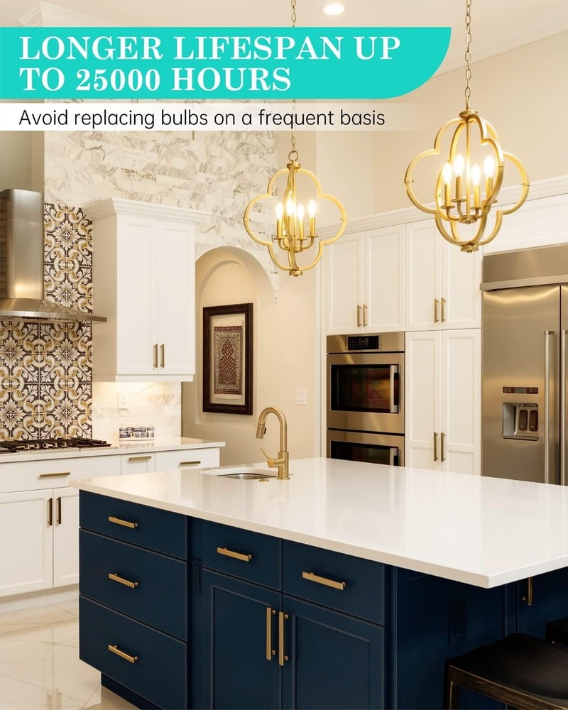 Warm White 2700K E12 LED Candelabra Bulb - Ideal for Ceiling Fans & Chandeliers