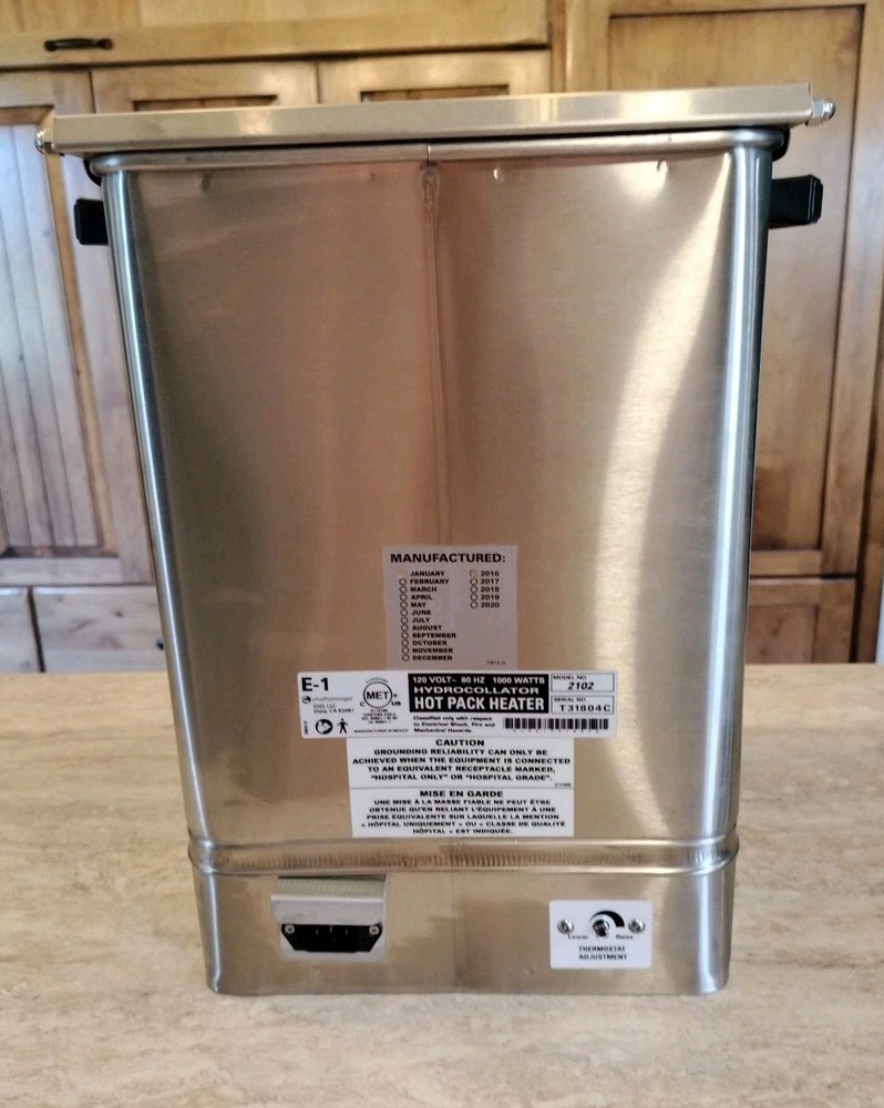 Hydrocollator Steam Hot Pack Heating Unit Heater E-1 Model 2102 *Tested *Works*