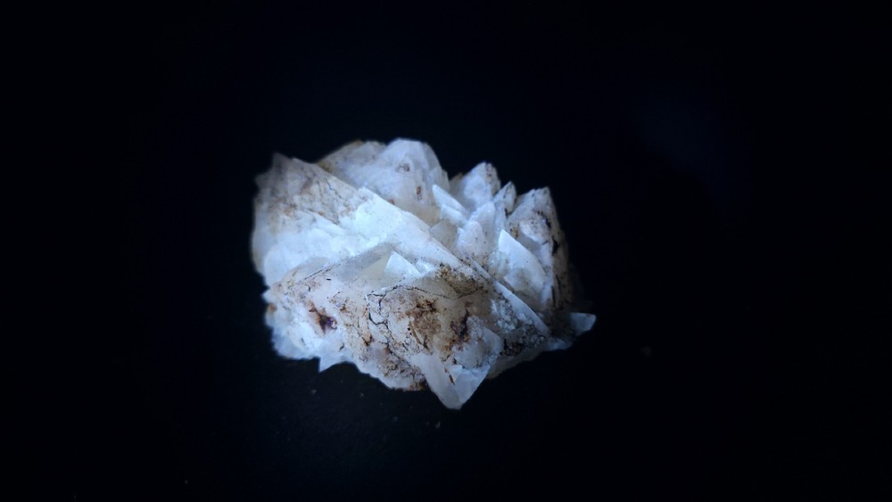 Phosphorescent UV Golden Calcite Specimen
