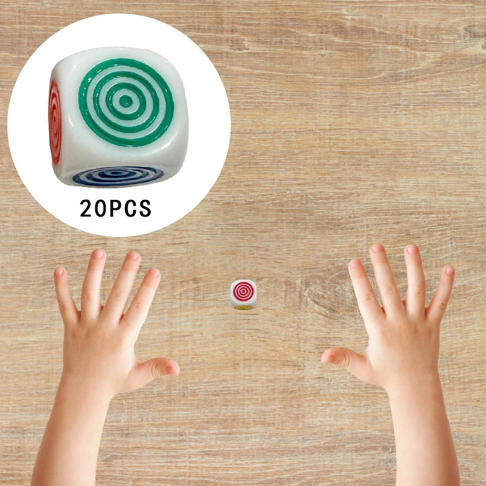 20 Pieces Game Dice Set Colorful Dice Educational Toy