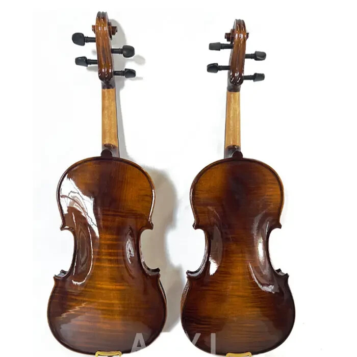 Flame Solid Maple And Spruce Professional Violin instrument 4/4