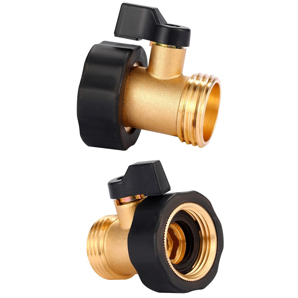 4 Pack Water Hose Shut Off Valve Heavy Duty 3/4 Inch Solid Brass Connect