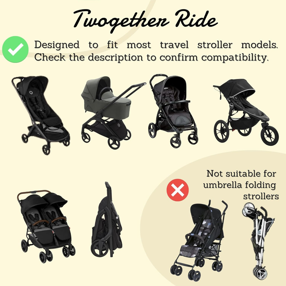 Hammock Seat Attachment Alternative for Universal Stroller Board for Infant a...