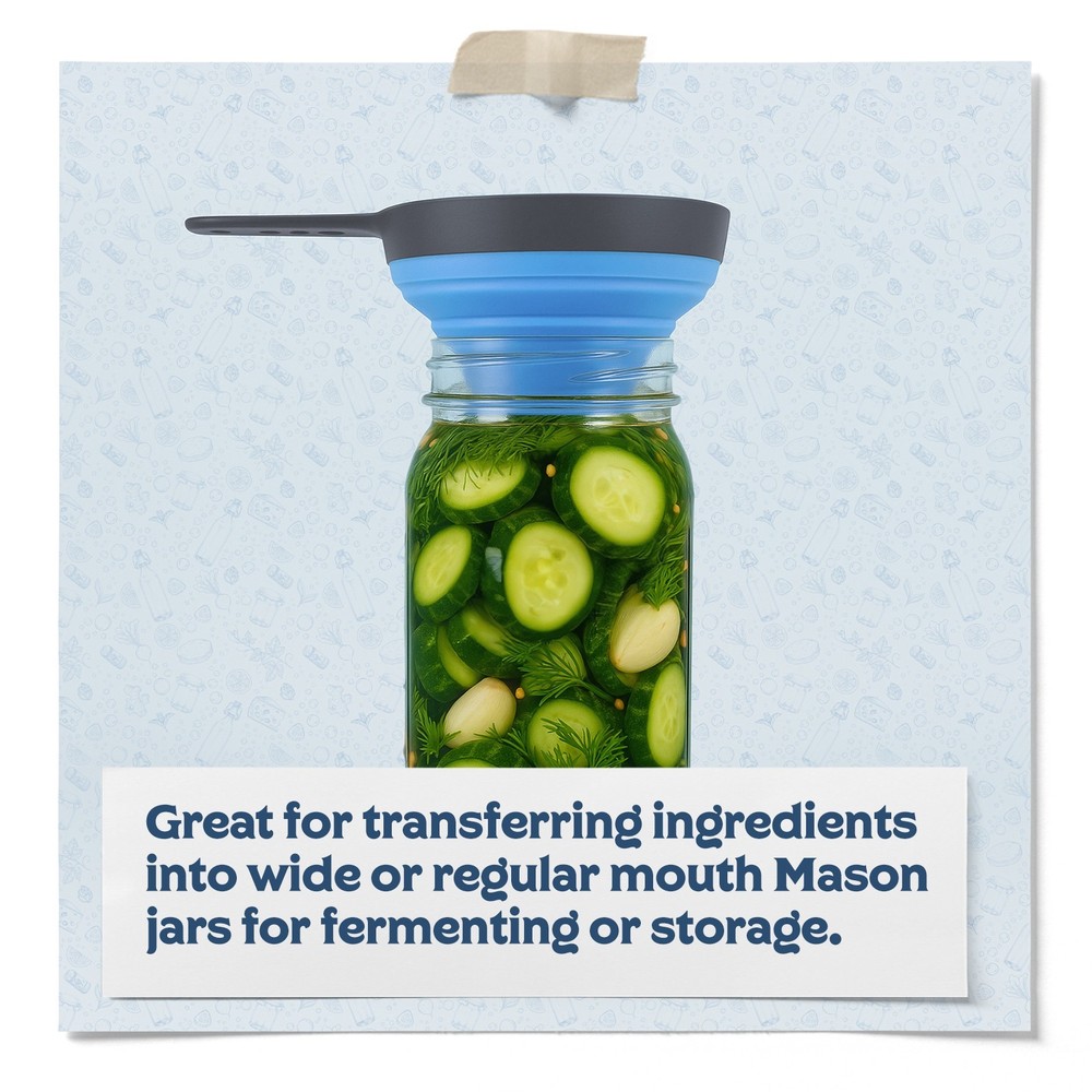 Fermentaholics 3-Piece Funnel Set for Canning, Fermentation & Bottling