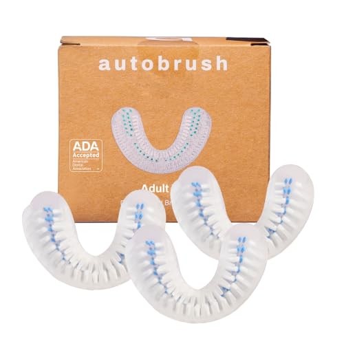 Double Sided Brush Head Replacement with Nylon bristles, Adults (Regular,