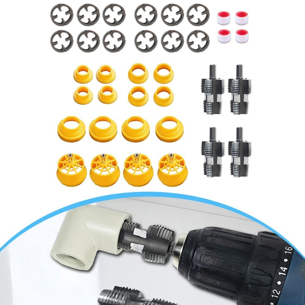 PVC Pipe Threader Dual Function Tool Home Renovation Drill Compatibility