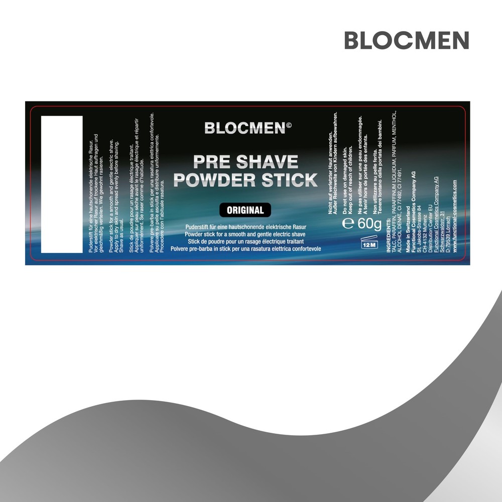 Original Pre Shave Powder Stick New 60 g