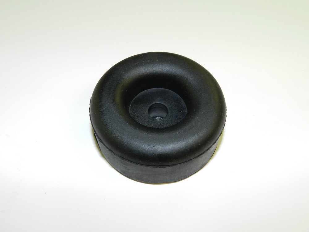 (4) Cargo Trailer Ramp Door Replacement Black Rubber Bumper 2.5" Round w/hole