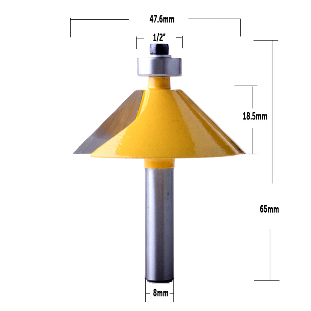 1pcs 8mm Shank 45 Degree Chamfer & Bevel Edging Router Bit