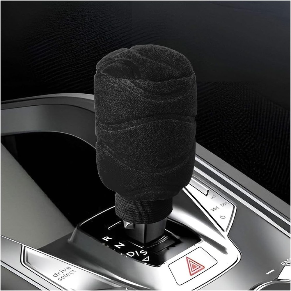 Gear Shift Knob Cover, Universal Automotive Gear Lever Handle Protector Black