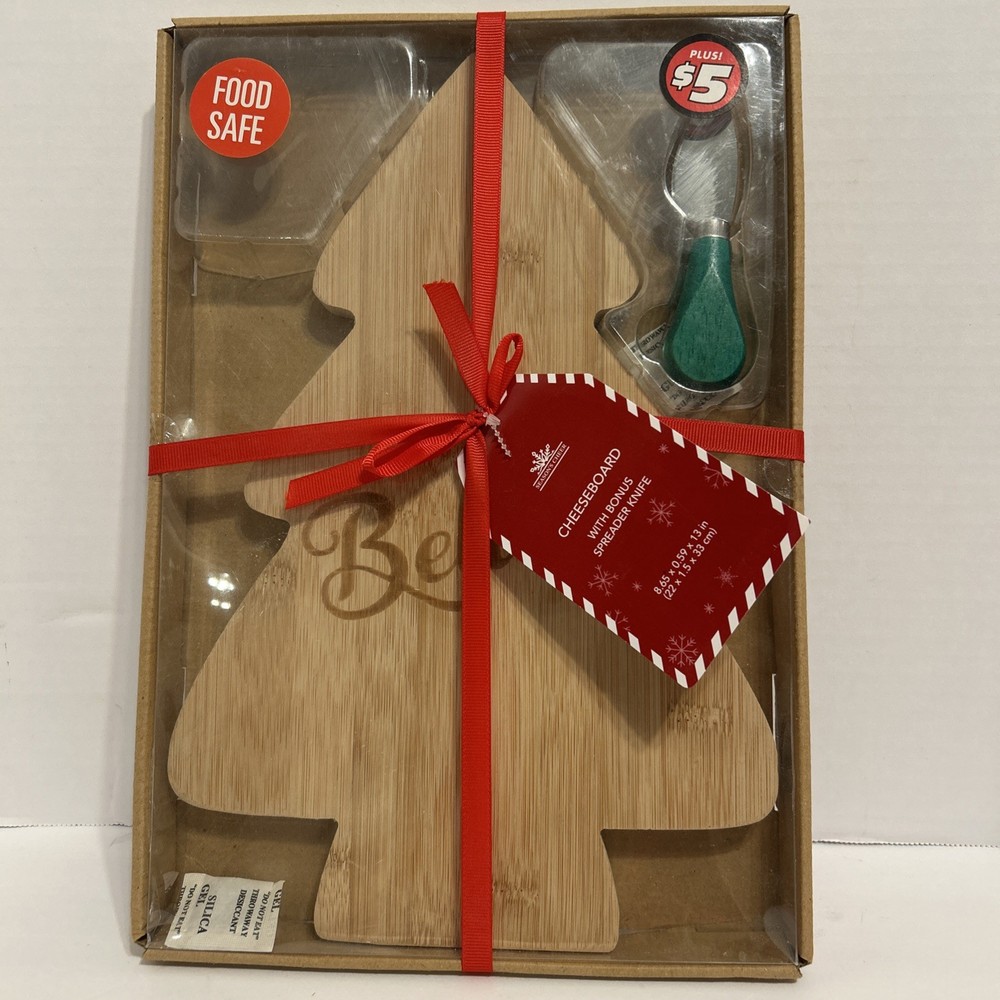 Season Cheer Cheesboard With Spreader Knife