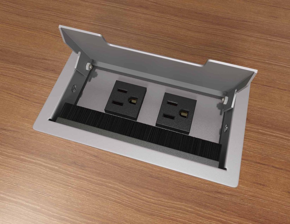 Dekko Villa silver 2+1 power + 2 open data port power module