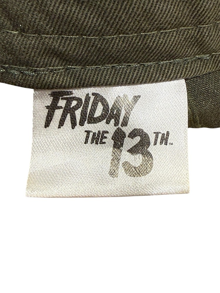Camp Crystal Lake Cap Hat Distressed Strapback Spell Out Friday the 13th Green
