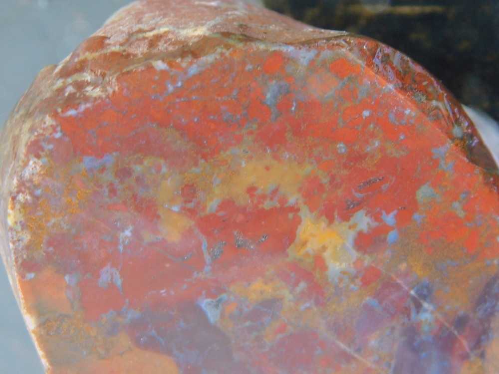 faced Rio Grande Agate natural cabbing rough Texas 1 lb