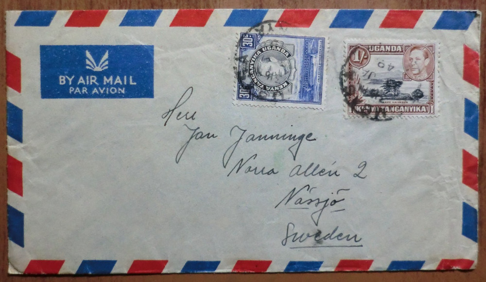 Uganda. 1949 letter (A1)