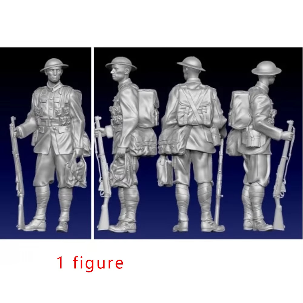 1/35 British WWI Infantryman at Ease (1917) Unpainted Unassembled