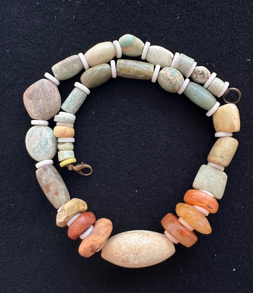(B) Necklace Neolithic Beads Sahara Stunning