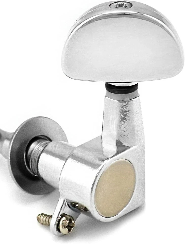 6Pack (3R+3L) Guitar String Inline Tuning Pegs Tuners Keys Machine Heads Chrome