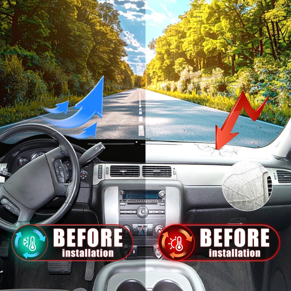 Compatible with Dash Cover Chevy Chevrolet Silverado 1500LT/WT 2007-2013, 250...