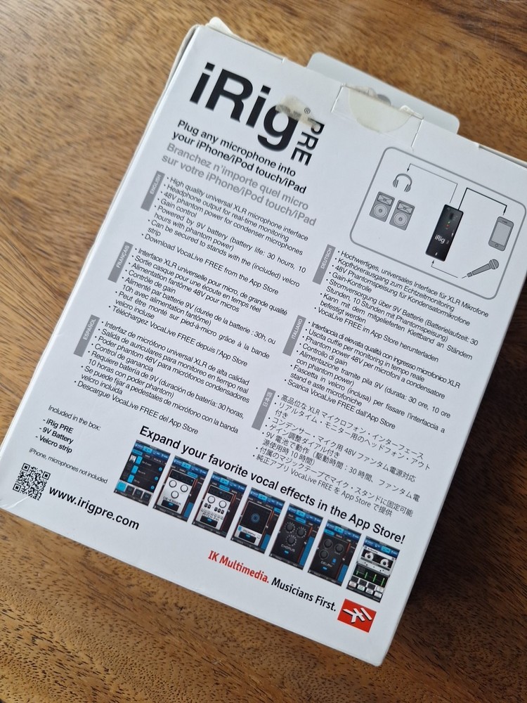 iRig Pre Mobile Mic Interface