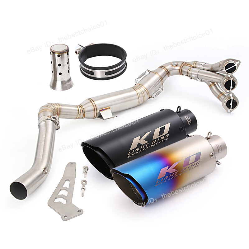 For Yamaha MT-09 FZ09 2020-2023 Header Pipe Exhaust Muffler Tips Complete System