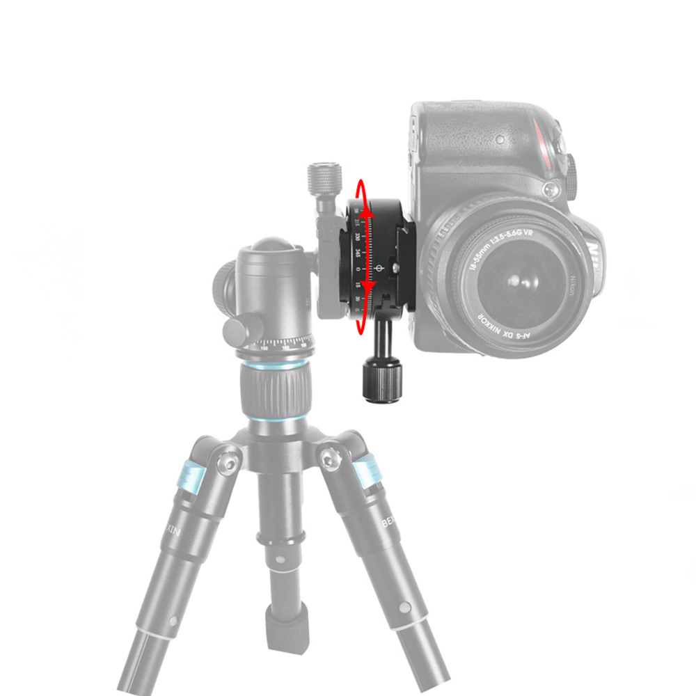 360° Panorama Quick Release Plate Clamp with Quick Release Plate for DSLR Camera