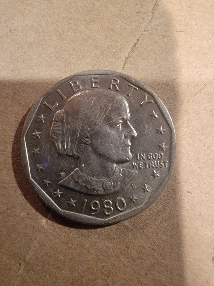 1980  Susan B Anthony Dollar - Wide Rim Rare