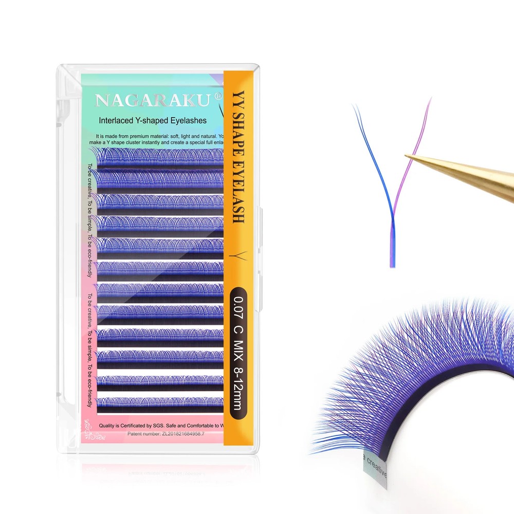 YY Shape Mink Eyelash Extensions Hand Woven Natural Look