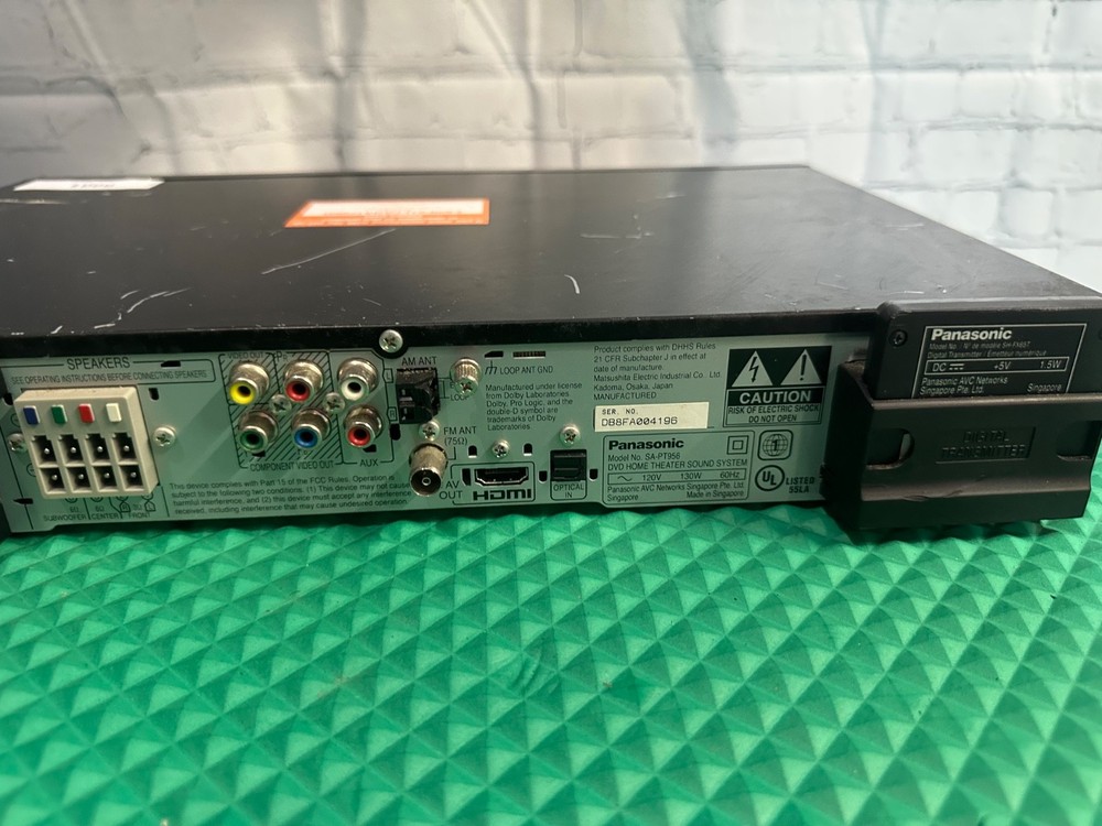 Panasonic Sa-PT960 1000W 5 Disk DVD Home Theater Receiver