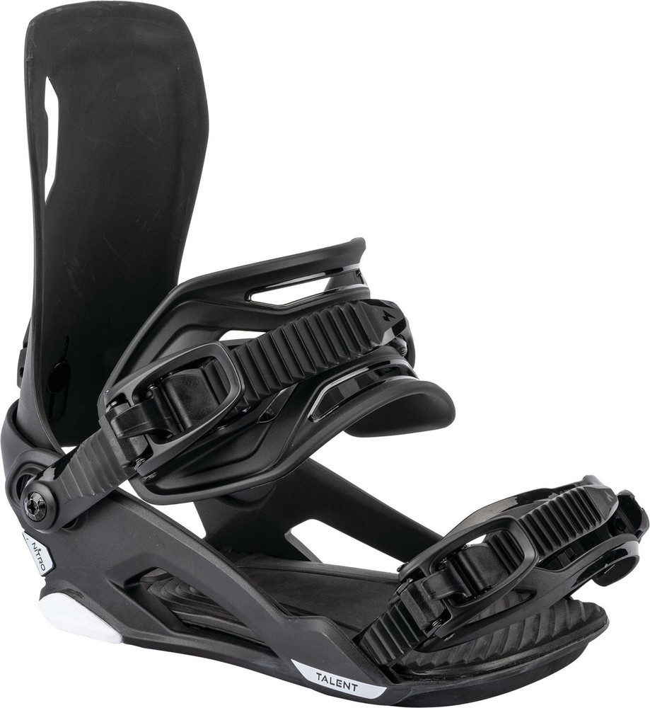 Nitro Talent Unisex Snowboard Bindings, Ultra Black, Large MY26