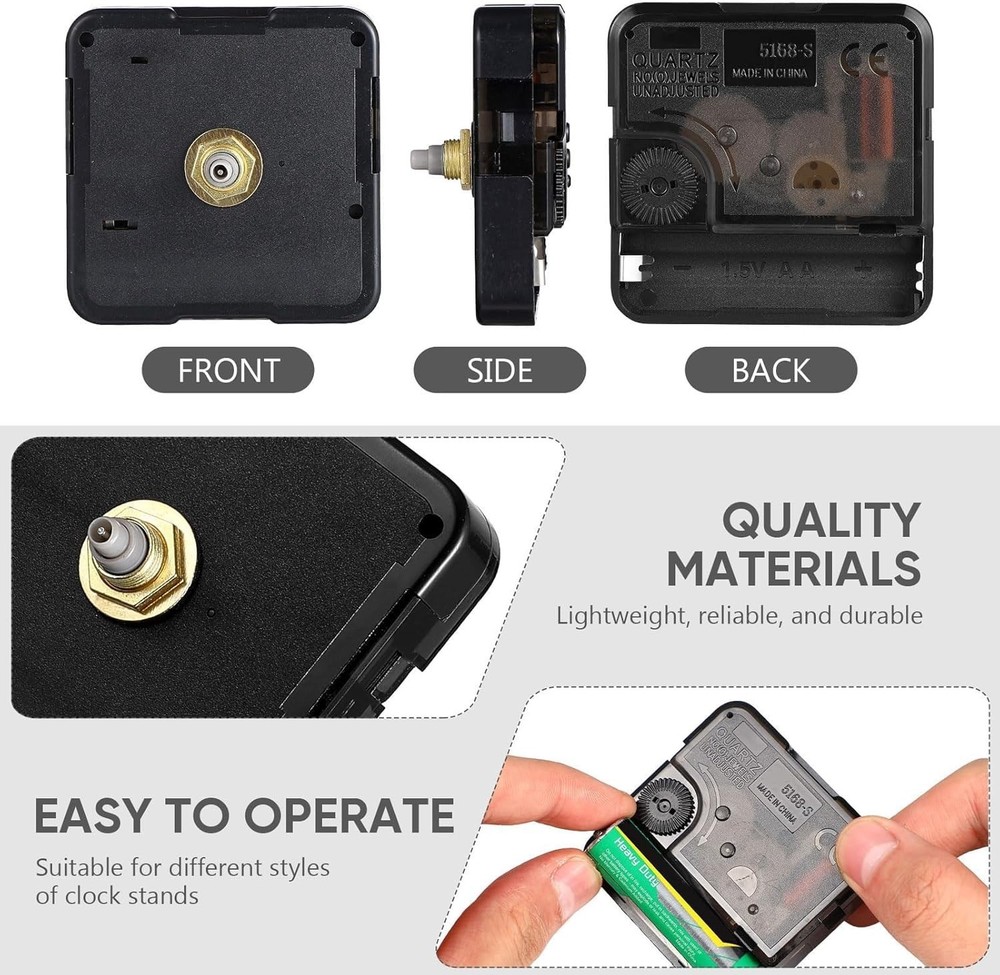 DIY Quartz Clock Movement Replacement - Silent Battery Operated Wall Clock Motor