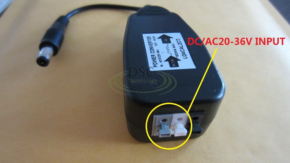 2PCS 24Volt AC to 12Volt DC CCTV Security Camera Power Supply Converter