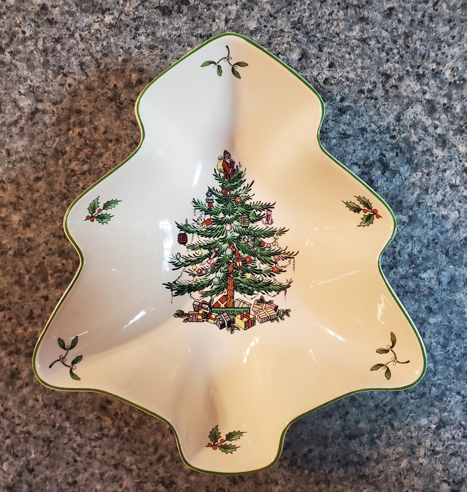 Spode Christmas Tree Candy Dish 5 3/4"